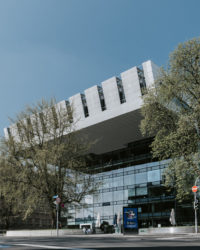 Gebäude in Aachen, Deutschland. RWTH Aachen Super C.