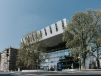 Building in Aachen, Germany. RWTH Aachen Super C.